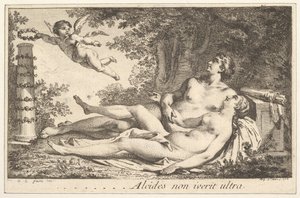 Vignetta accanto al nome di Augustin de Saint-Aubin, 1762 da Augustin de Saint Aubin