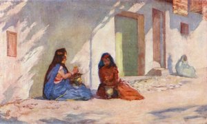 Biskra, donne di Oulid-Nail che preparano il lavaggio all