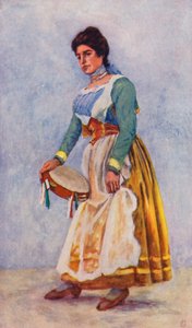 Ballerina della tarantella a Sorrento da Augustine Fitzgerald