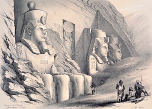 Esterno del Tempio del Sud, Ebsamboul, Nubia, c1850