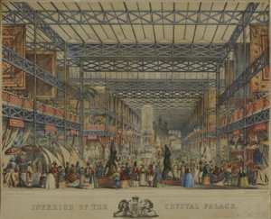 Interno del Crystal Palace, 1851 da Augustus Butler