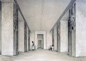Interno del Tempio del Nord, Ebsamboul, Nubia, Egitto, XIX secolo
