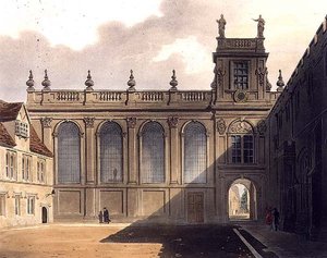 Esterno della Cappella del Trinity College, illustrazione dalla 