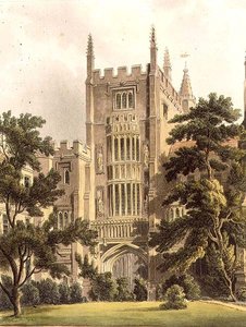 Il vecchio cancello del Magdalen College, illustrazione dalla 