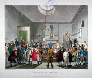 Tribunale di polizia di Bow Street, Westminster, Londra, 1808 da Augustus Charles Pugin, Thomas Rowlandson