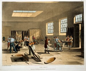 La Zecca, Londra, 1808-1811 da Augustus Charles Pugin, Thomas Rowlandson