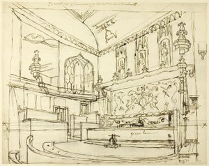 Corte di Cancelleria, Westminster Hall da Augustus Charles Pugin