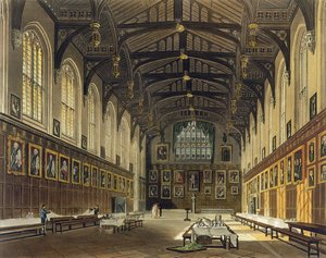 Interno della Sala di Christ Church, illustrazione dalla 