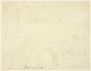 Studio per la Cappella di Newgate, da Microcosmo di Londra da Augustus Charles Pugin