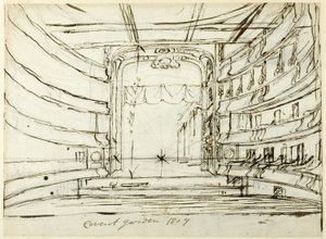 Studio per il Covent Garden Theatre, da Microcosm of London da Augustus Charles Pugin