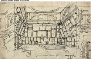 Studio per la Sala delle Esposizioni, Somerset House, da Microcosm of London da Augustus Charles Pugin