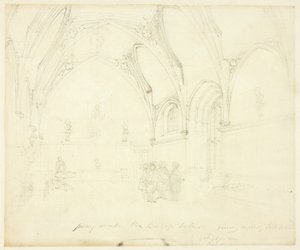 Studio per Lambeth Palace, da Microcosmo di Londra da Augustus Charles Pugin