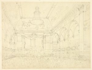 Studio per Pantheon Masquerade, da Microcosm of London da Augustus Charles Pugin