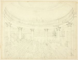 Studio per Surrey Institution, da Microcosmo di Londra da Augustus Charles Pugin