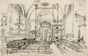 Studio per la Camera dei Lord da Augustus Charles Pugin