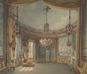 Il Salone, Padiglione di Brighton da Augustus Charles Pugin