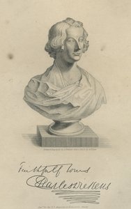 Charles Dickens, dopo un busto di Henry Dexter, c.1942 da Augustus Halbert