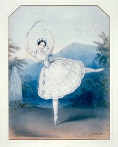 Carlotta Grisi in Giselle, atto II. Litografia ... (litho)