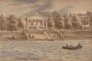 Baia interna, Staten Island, New York, ca. 1872 da Augustus Kollner