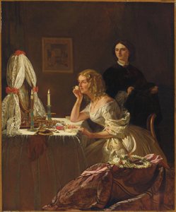 Una giovane donna alla sua toilette da Augustus Leopold Egg