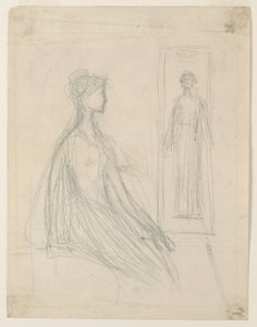 Studi per la placca di bronzo Violet Sargent nell