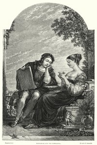 Raffaello e la Fornarina da Augustus Wall (after) Callcott