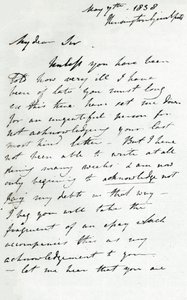 Lettera di Augustus Wall Callcott, 7 maggio 1838, 1904