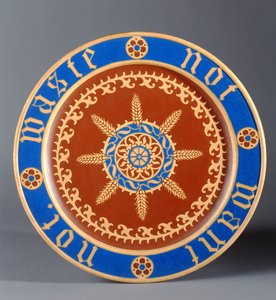 Piatto del pane, prodotto da Minton and Company, c.1849 da Augustus Welby Northmore Pugin