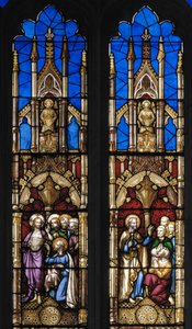 Eventi della vita di San Tommaso Apostolo (dettaglio) da Augustus Welby Northmore Pugin