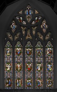 Misteri del Rosario, finestra est della cappella, 1847 da Augustus Welby Northmore Pugin