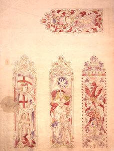 Progetto di vetrata per il Palazzo di Westminster da Augustus Welby Northmore Pugin