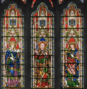Vergine e Cristo con santi, finestra orientale (dettaglio) da Augustus Welby Northmore Pugin