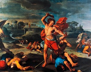 Sansone che uccide i Filistei da Aureliano Milani