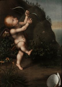 Cupido con un arco