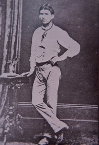 Steve Hart, membro della Kelly Gang morto nelle fiamme del Glenrowan Hotel, 28 giugno 1880 (foto in b/n) da Australian Photographer