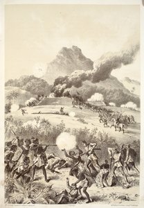 Presa di un ridotto Maori, da La storia dell