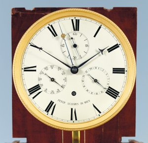 Orologio da tavolo con equazione del tempo e calendario completo da Austrian School