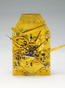 Orologio da tavolo mensile con equazione del tempo e calendario completo da Austrian School