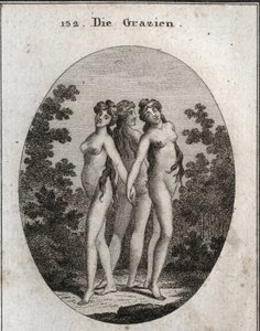 Allegoria delle Grazie. Le tre Grazie: Eufrosine, Aglaya e Talia. da Austrian School
