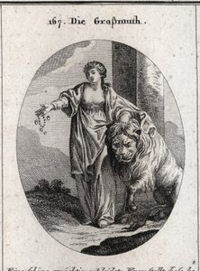 Allegoria della generosità con una corona d