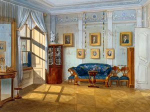 Salotto in stile Biedermeier, ca 1830 da Austrian School