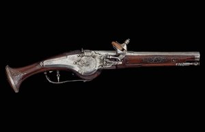 Pistola carinziana (Ferlach) con meccanismo a ruota e sistema di sicurezza automatico interno, c.1650 da Austrian School