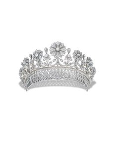 Tiara di diamanti antica di Kochert da Austrian School