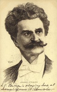 Ritratto di Johann Strauss II da Austrian School