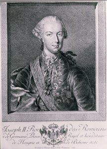 Ritratto di Giuseppe II (1741-90) Re di Germania e Sacro Romano Imperatore, 1763 da Austrian School