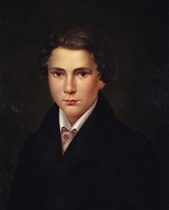 Ritratto di un giovane con una spilla di rubino, c.1835