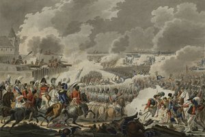 La Battaglia di Waterloo, 18 giugno 1815, pubblicata da Artaria e Co, c.1820 (incisione colorata) da Austrian School