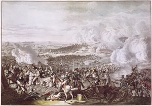 La fuga di Napoleone (1769-1821) dopo la battaglia di Waterloo, 18 giugno 1815, c.1815-30 da Austrian School