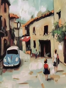 Affascinante scena di strada europea da Avanesova Elena