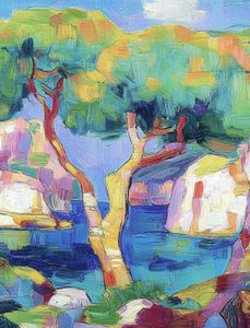 Albero costiero dai colori vivaci da Avanesova Elena